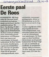 Krantenartikel d.d. 13-10-2013